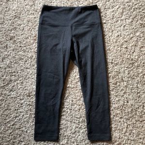 Dark Heather Grey crop leggings